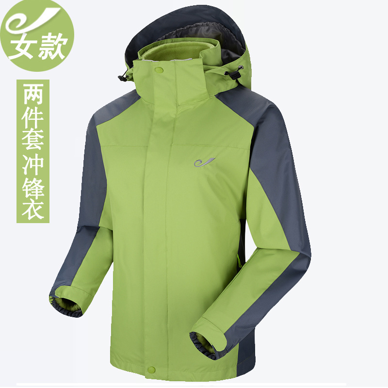 女款雙層沖鋒衣廠(chǎng)家生產(chǎn)定制批發(fā)現貨沖鋒衣 沖鋒衣定做